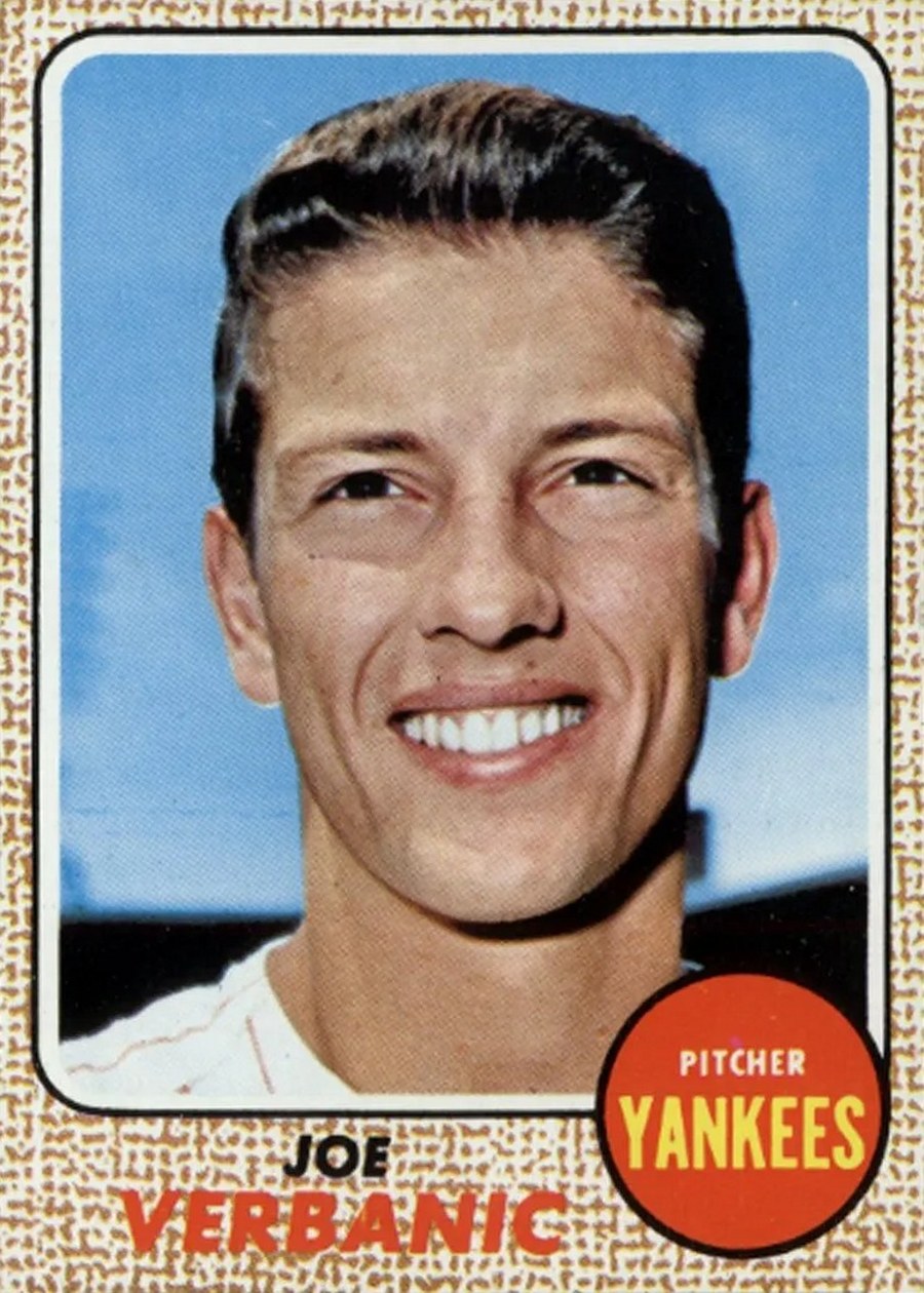 1968 Topps #29 Joe Verbanic, New York Yankees