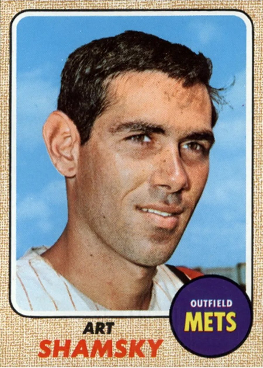 1968 Topps #292 Art Shamsky, New York Mets
