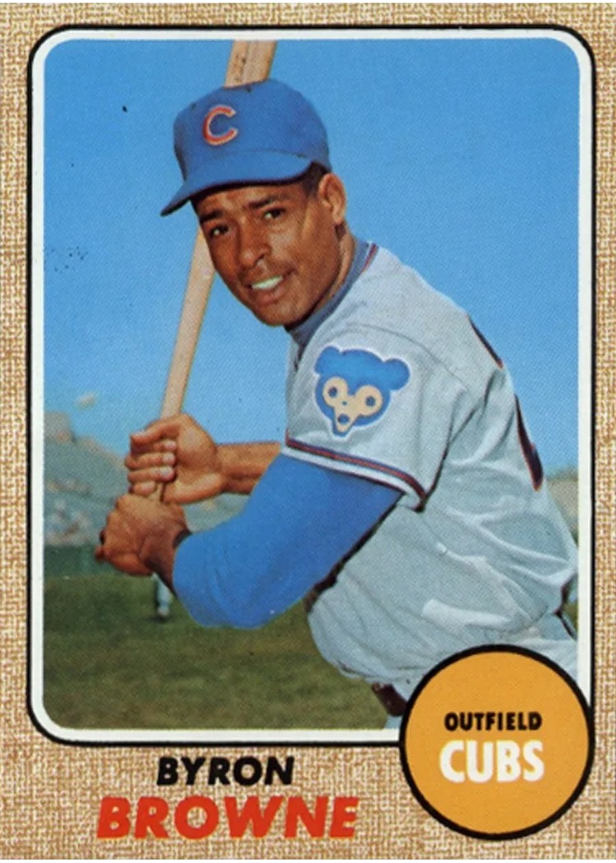 1968 Topps #296 Byron Browne, Chicago Cubs