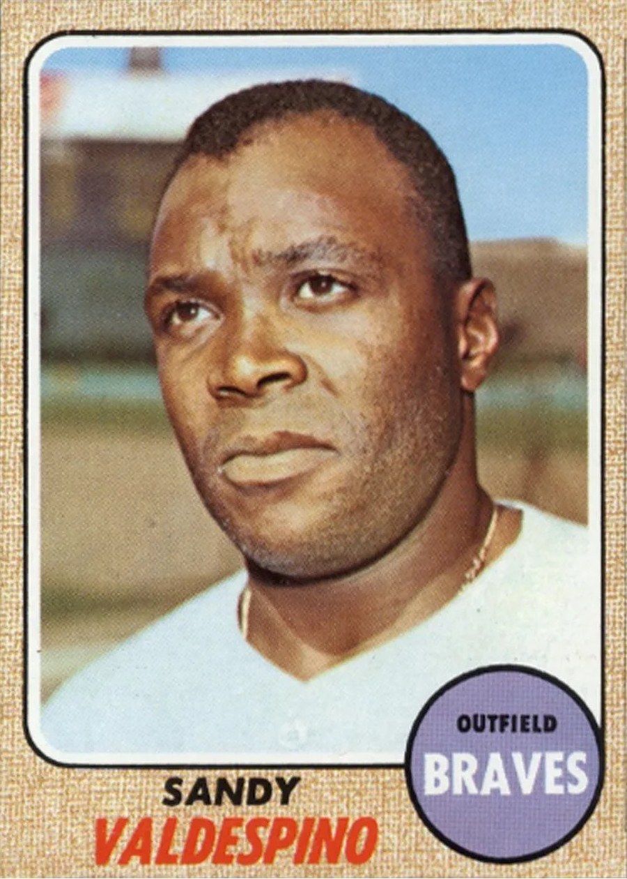 1968 Topps #304 Sandy Valdespino, Atlanta Braves