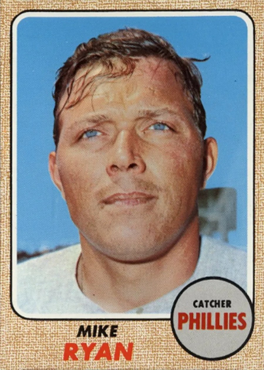 1968 Topps #306 Mike Ryan, Philadelphia Phillies