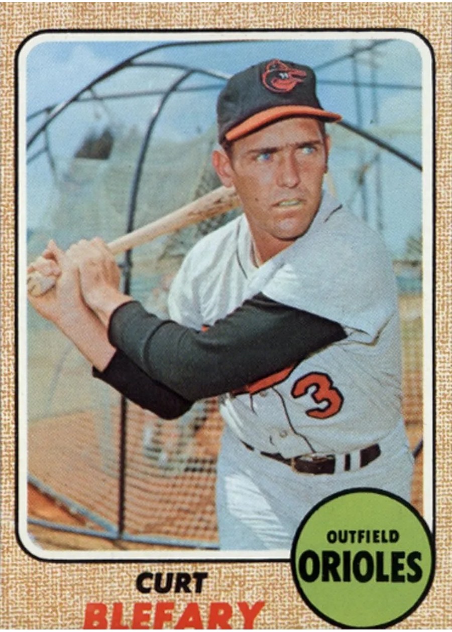 1968 Topps #312 Curt Blefary, Baltimore Orioles