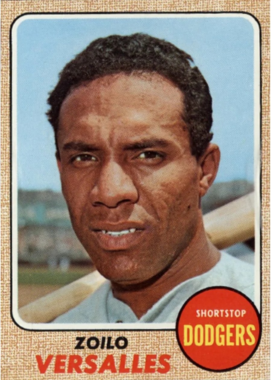 1968 Topps #315 Zoilo Versalles, Los Angeles Dodgers