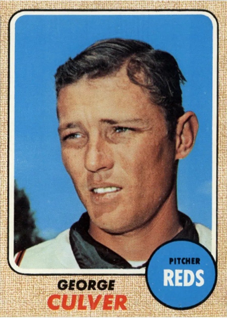 1968 Topps #319 George Culver, Cincinnati Reds