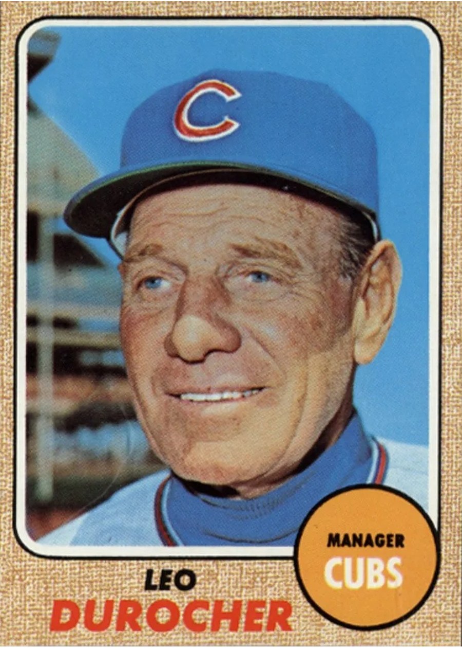 1968 Topps #321 Leo Durocher, Chicago Cubs