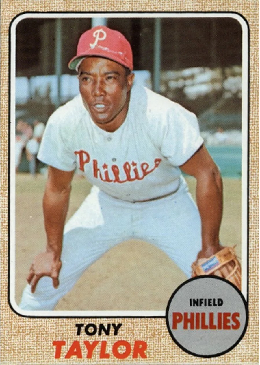 1968 Topps #327 Tony Taylor, Philadelphia Phillies