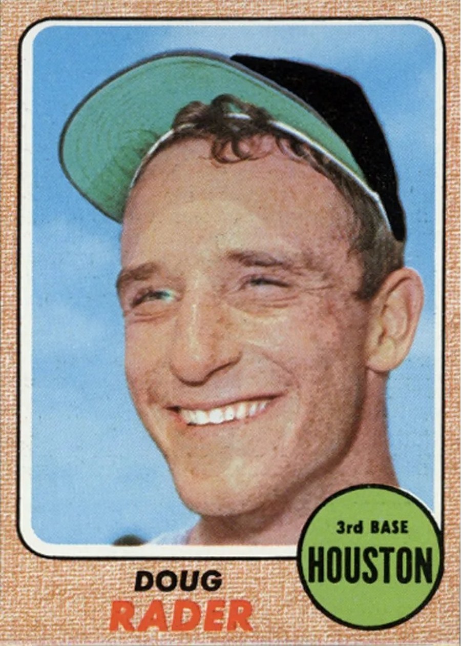 1968 Topps #332 Doug Rader, Houston Astros