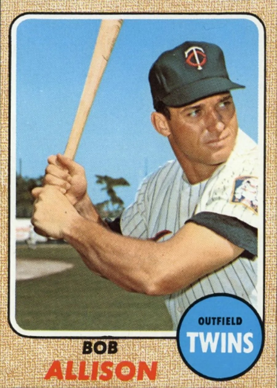 1968 Topps #335 Bob Allison, Minnesota Twins