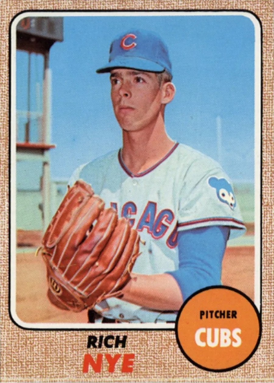 1968 Topps #339 Rich Nye, Chicago Cubs