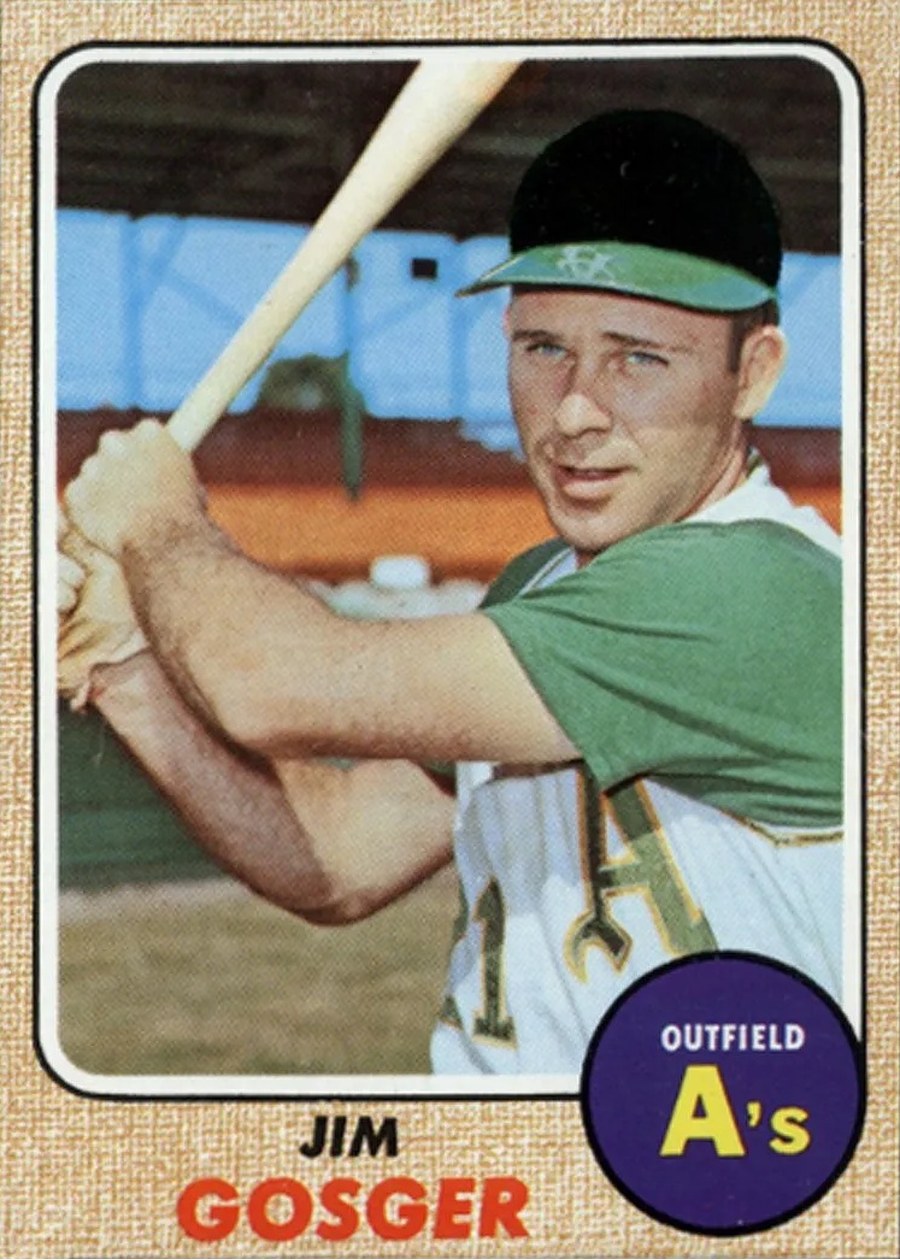 1968 Topps #343 Jim Gosger, Oakland Athletics