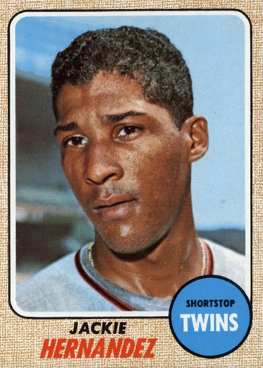 1968 Topps #352 Jackie Hernandez, Minnesota Twins