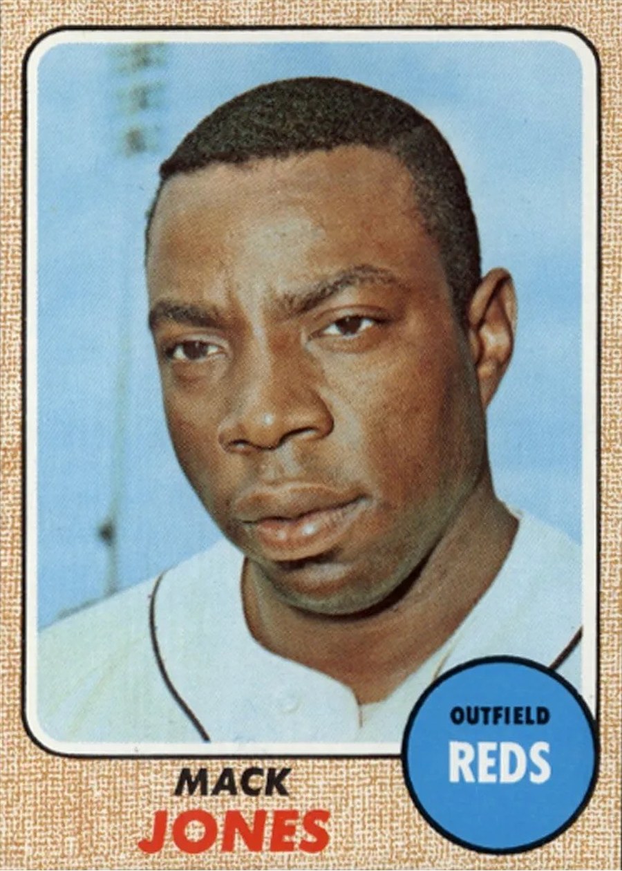 1968 Topps #353 Mack Jones, Cincinnati Reds