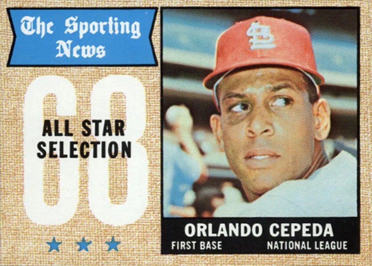1968 Topps #362 Orlando Cepeda, St. Louis Cardinals