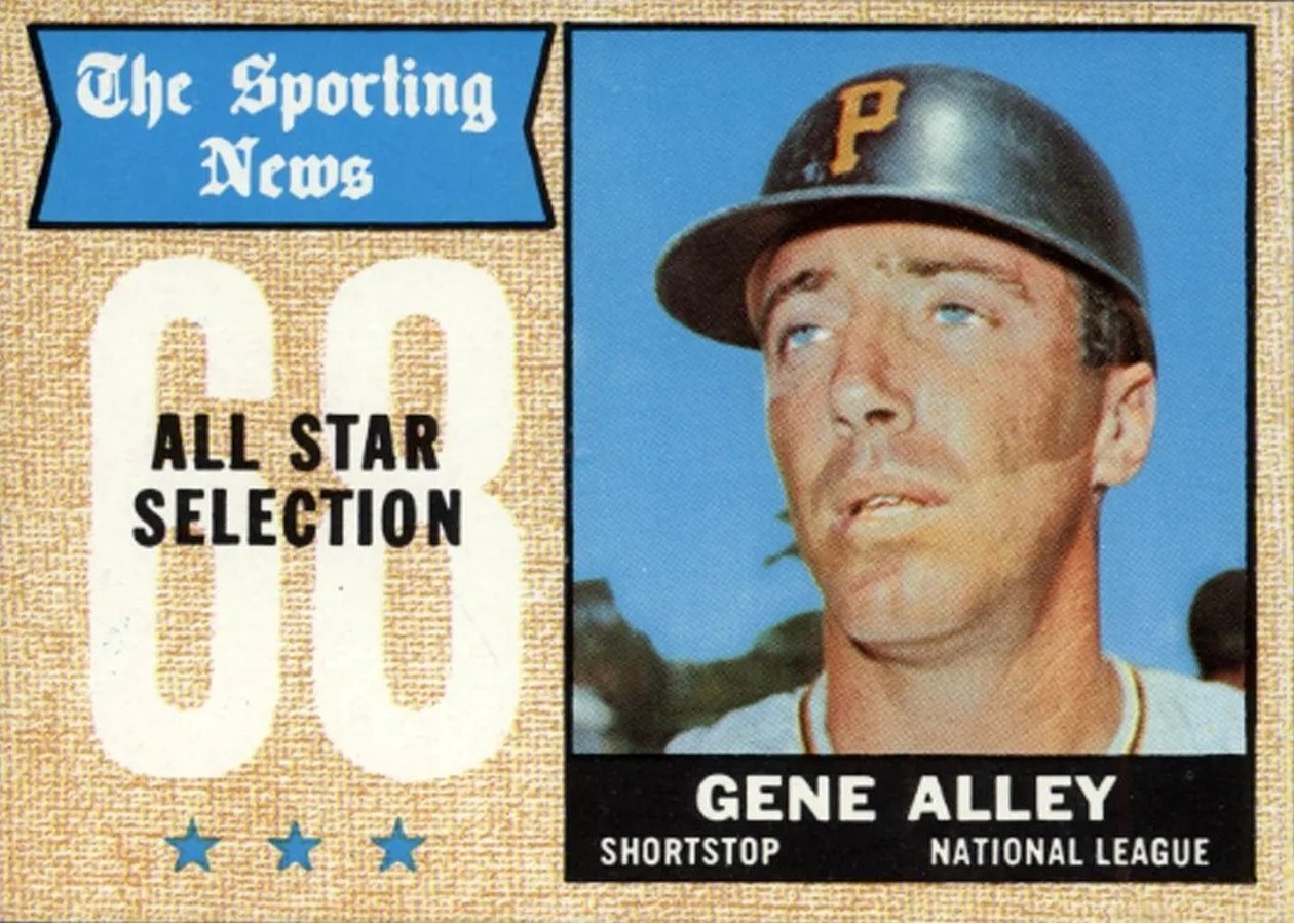 1968 Topps #368 Gene Alley, Pittsburgh Pirates