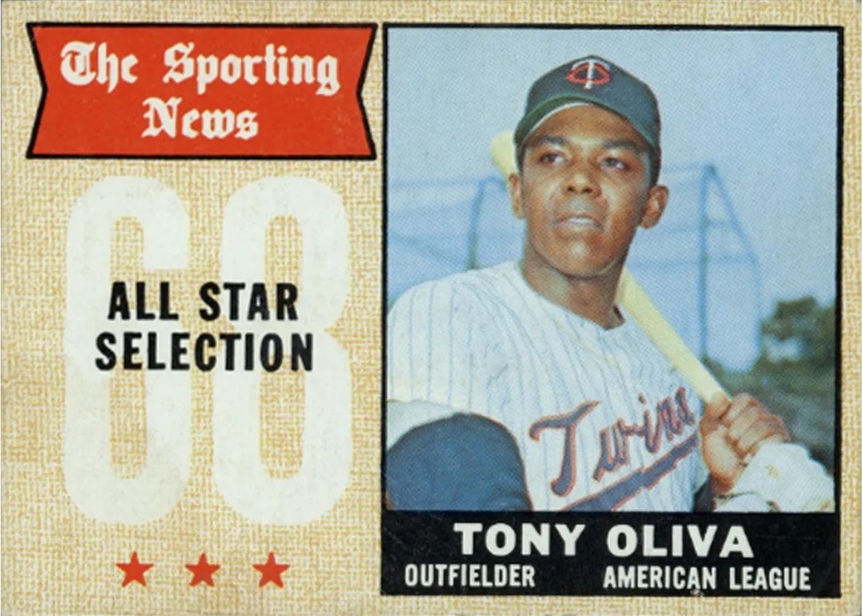 1968 Topps #371 Tony Oliva, Minnesota Twins