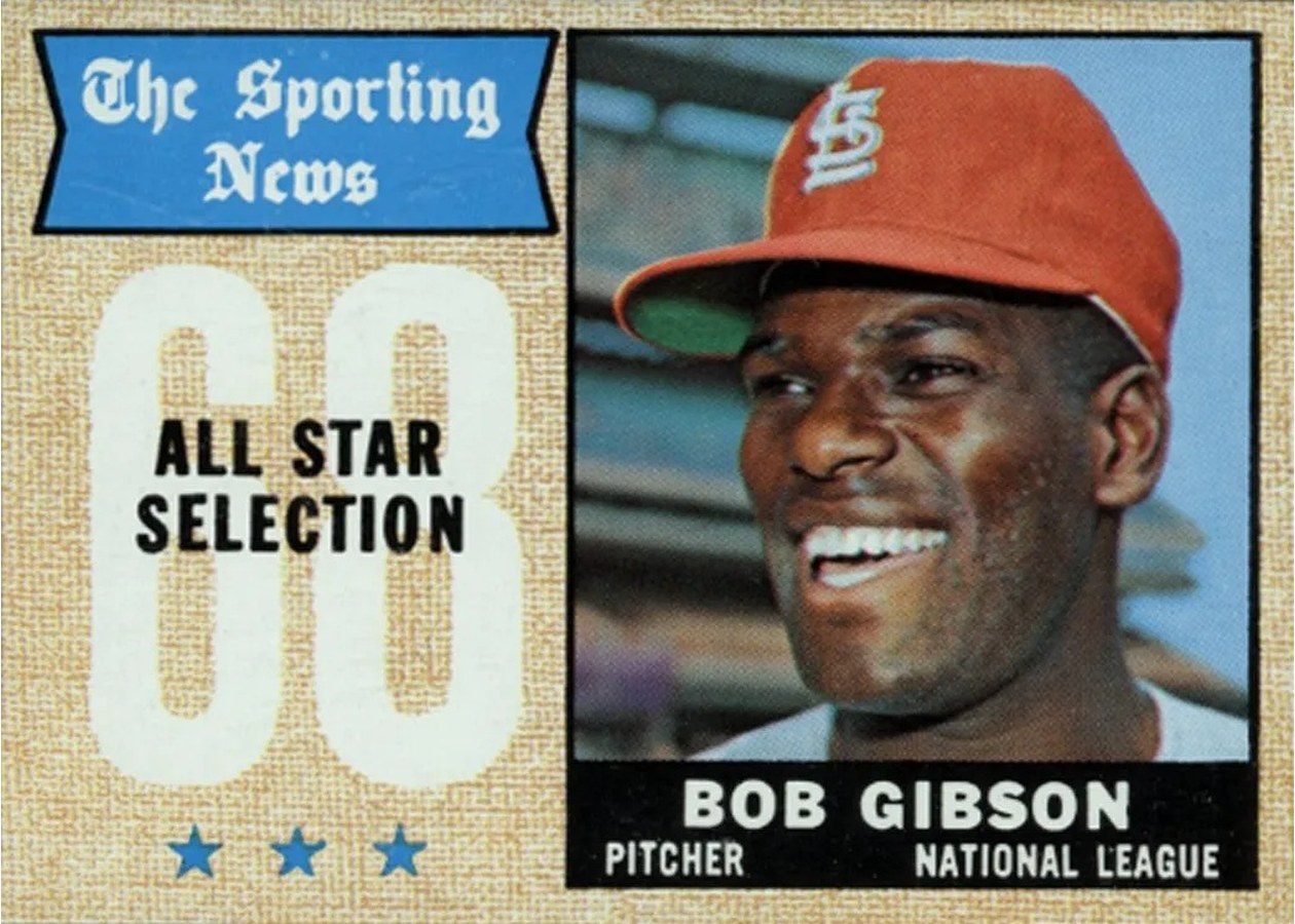 1968 Topps #378 Bob Gibson, St. Louis Cardinals