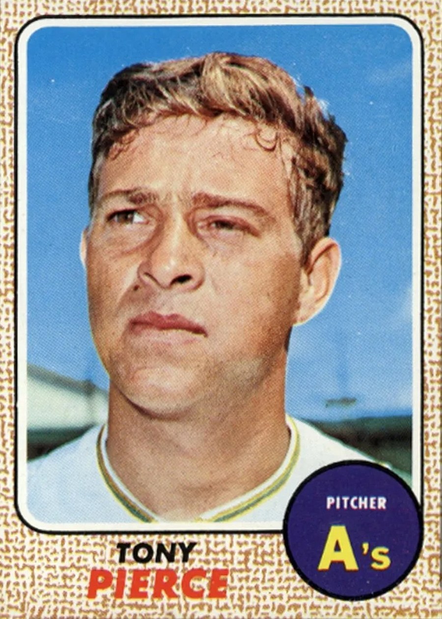 1968 Topps #38 Tony Pierce, Oakland Athletics
