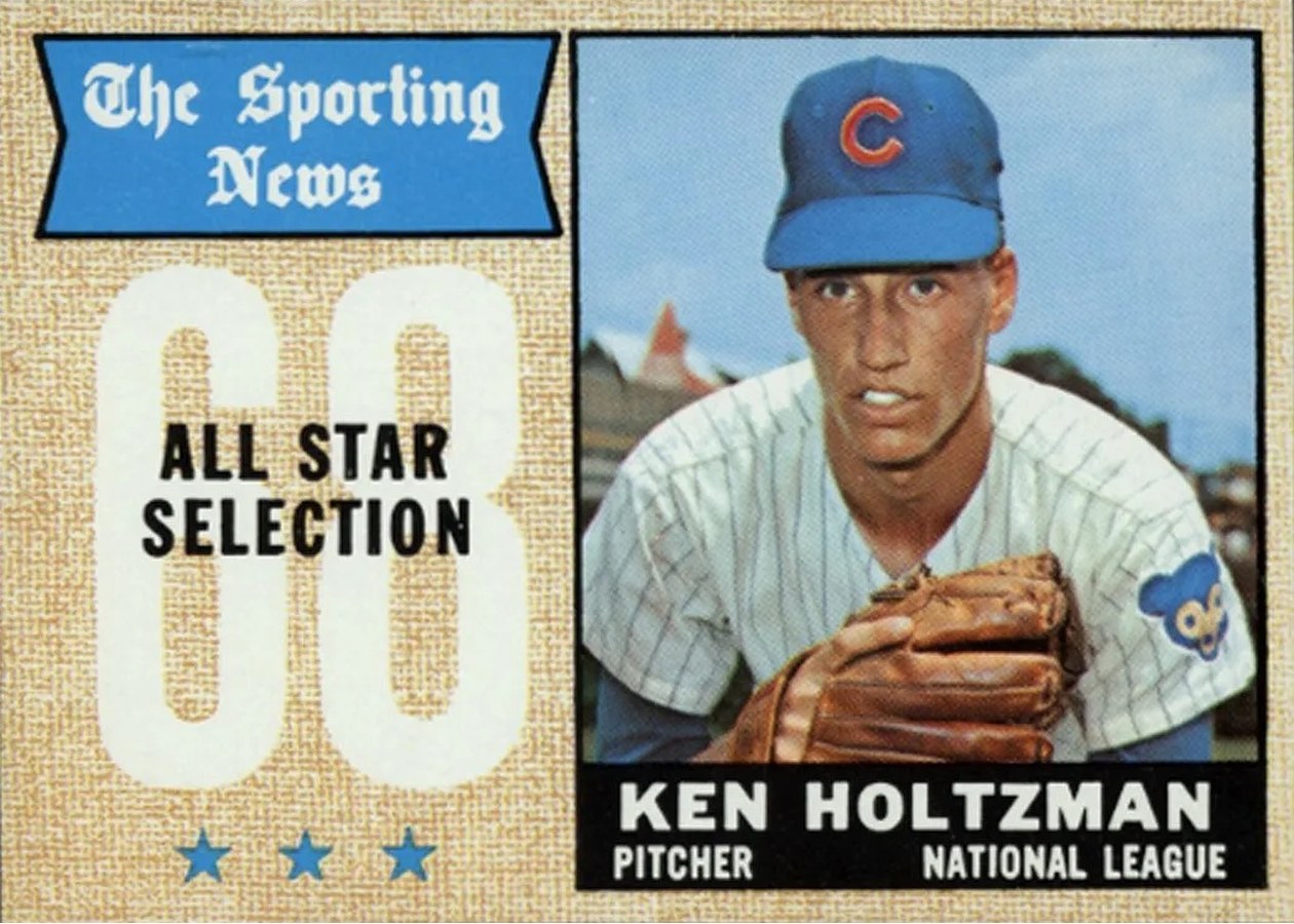 1968 Topps #380 Ken Holtzman, Chicago Cubs