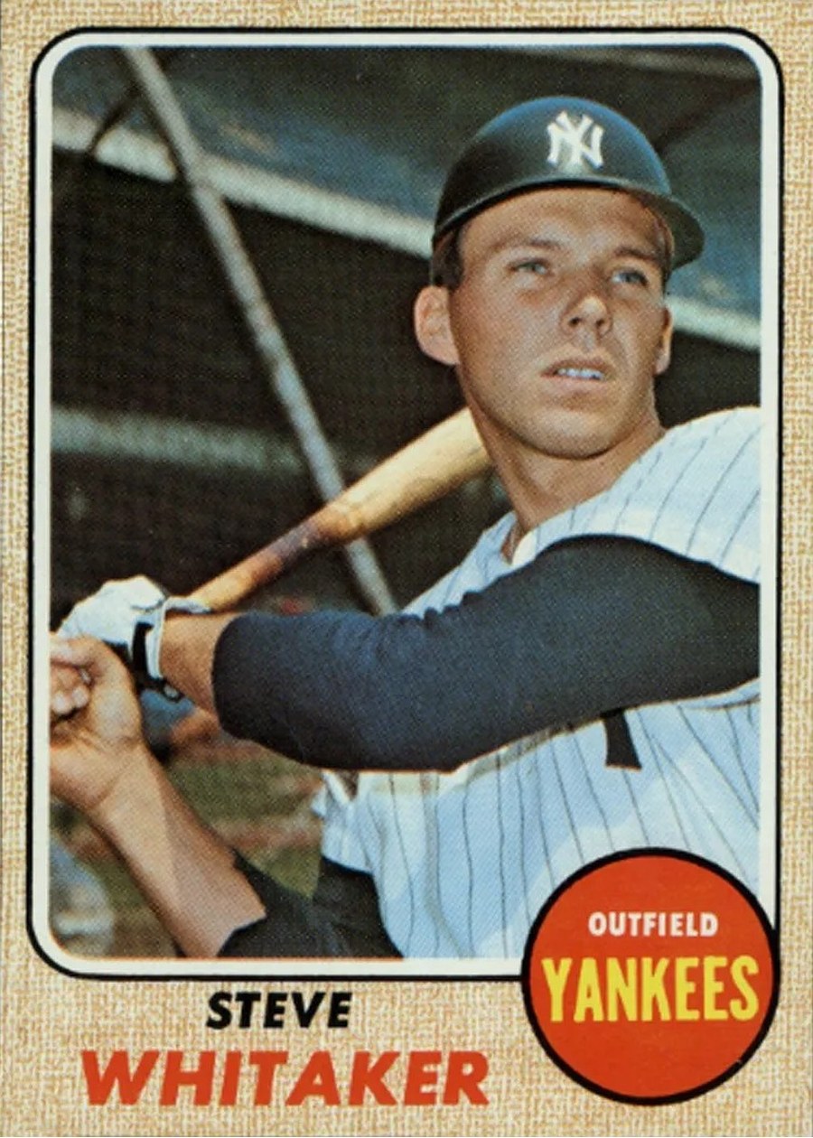 1968 Topps #383 Steve Whitaker, New York Yankees