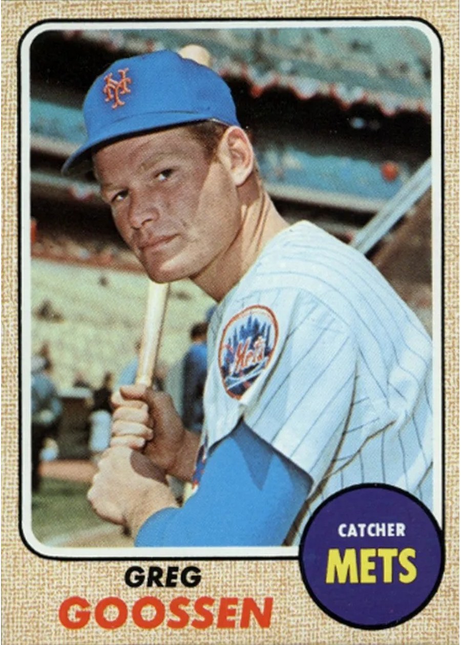 1968 Topps #386 Greg Goossen, New York Mets