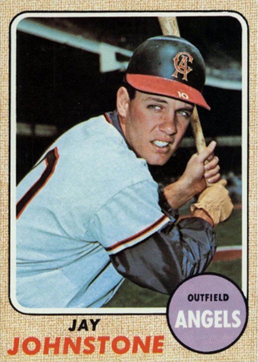 1968 Topps #389 Jay Johnstone, California Angels