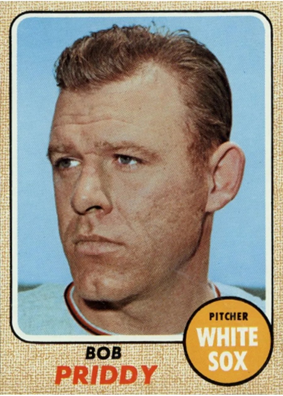 1968 Topps #391 Bob Priddy, Chicago White Sox