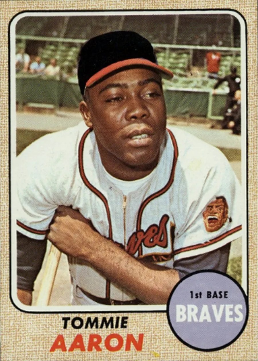 1968 Topps #394 Tommie Aaron, Atlanta Braves