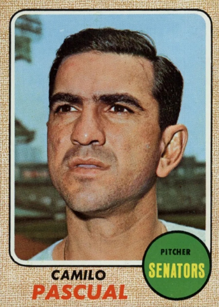 1968 Topps #395 Camilo Pascual, Washington Senators
