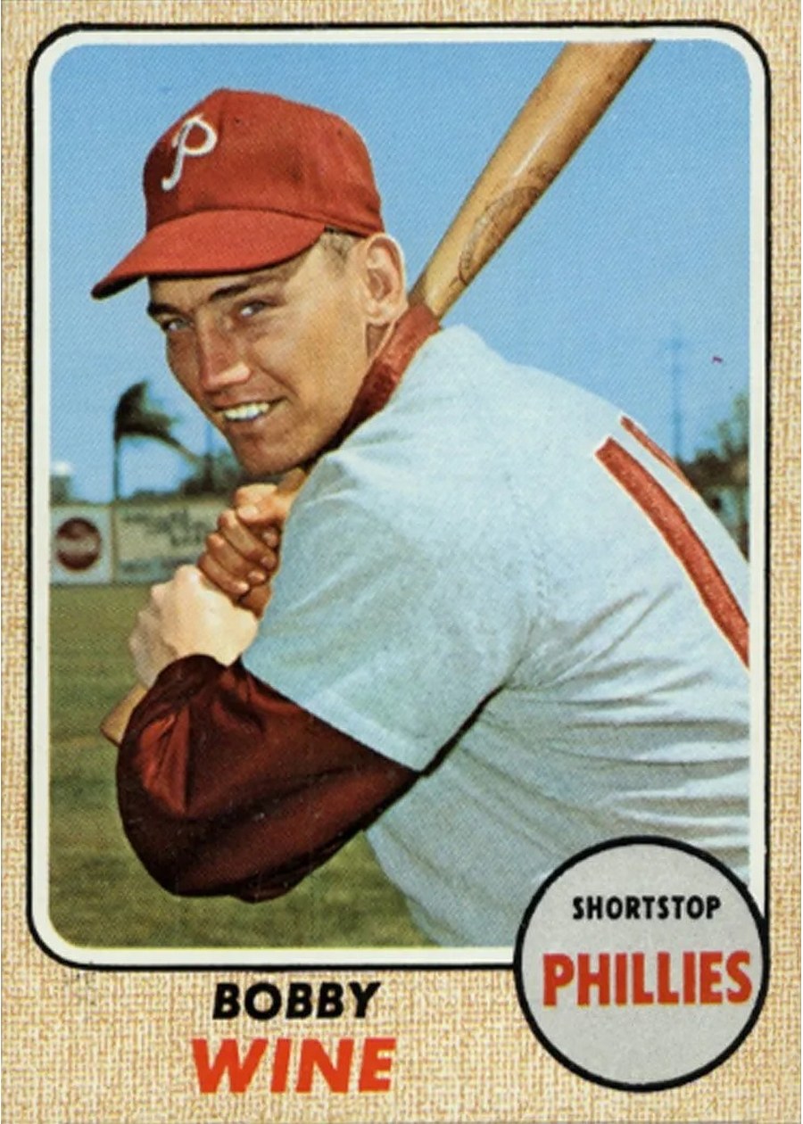 1968 Topps #396 Bobby Wine, Philadelphia Phillies