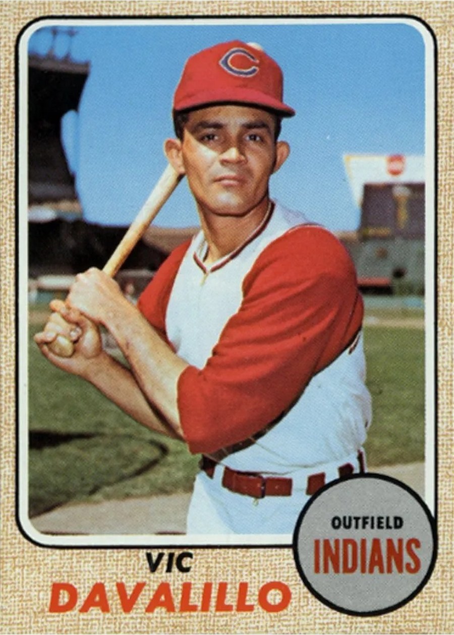 1968 Topps #397 Vic Davalillo, Cleveland Indians