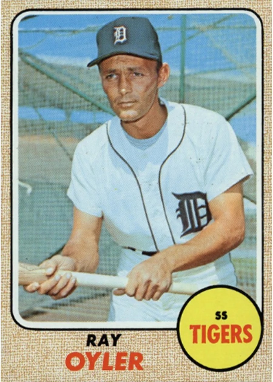 1968 Topps #399 Ray Oyler, Detroit Tigers