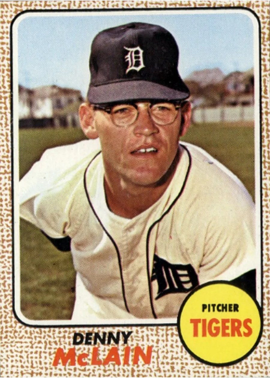 1968 Topps #40 Denny McLain, Detroit Tigers