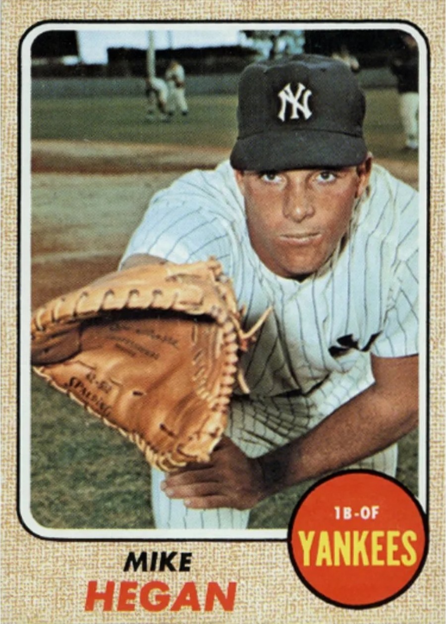 1968 Topps #402 Mike Hegan, New York Yankees