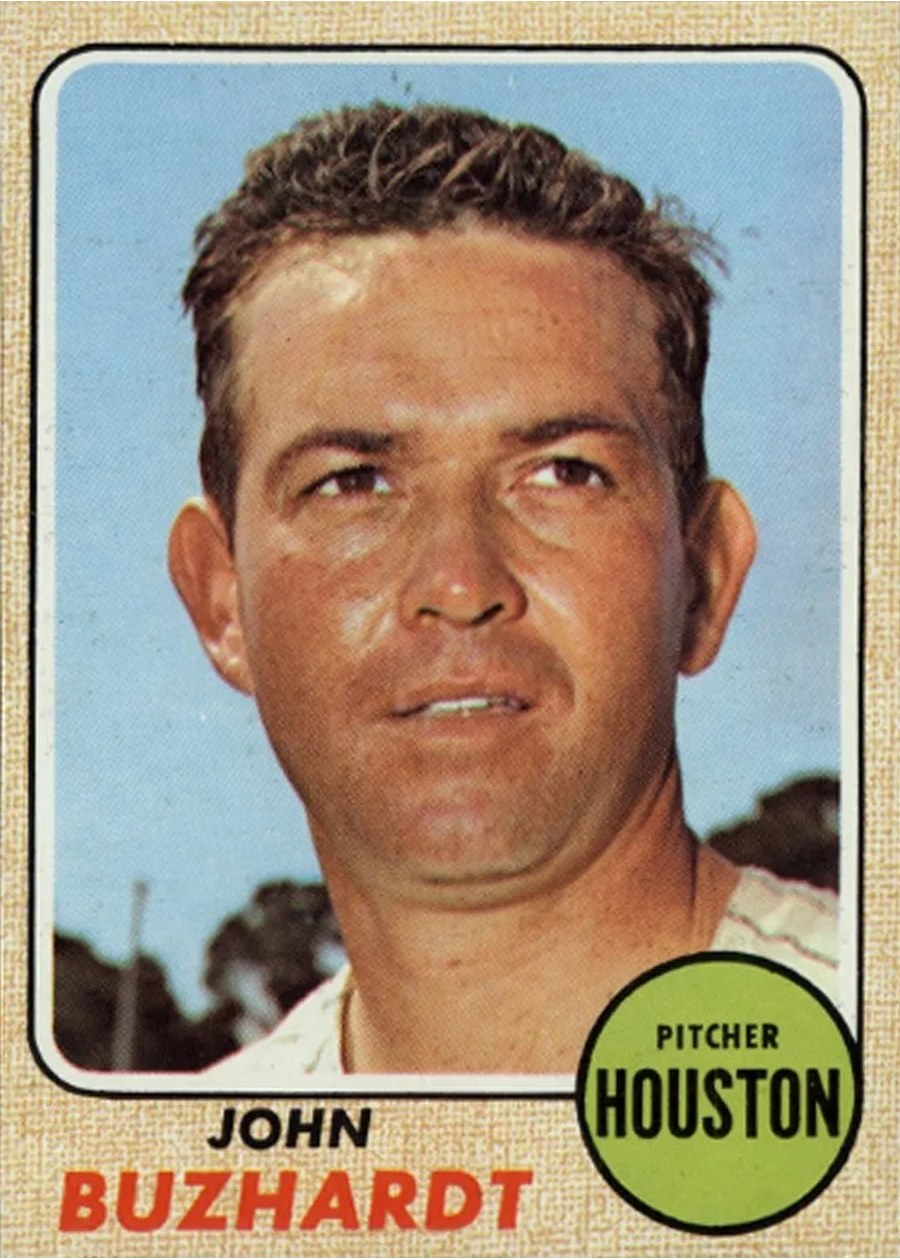 1968 Topps #403 John Buzhardt, Houston Astros