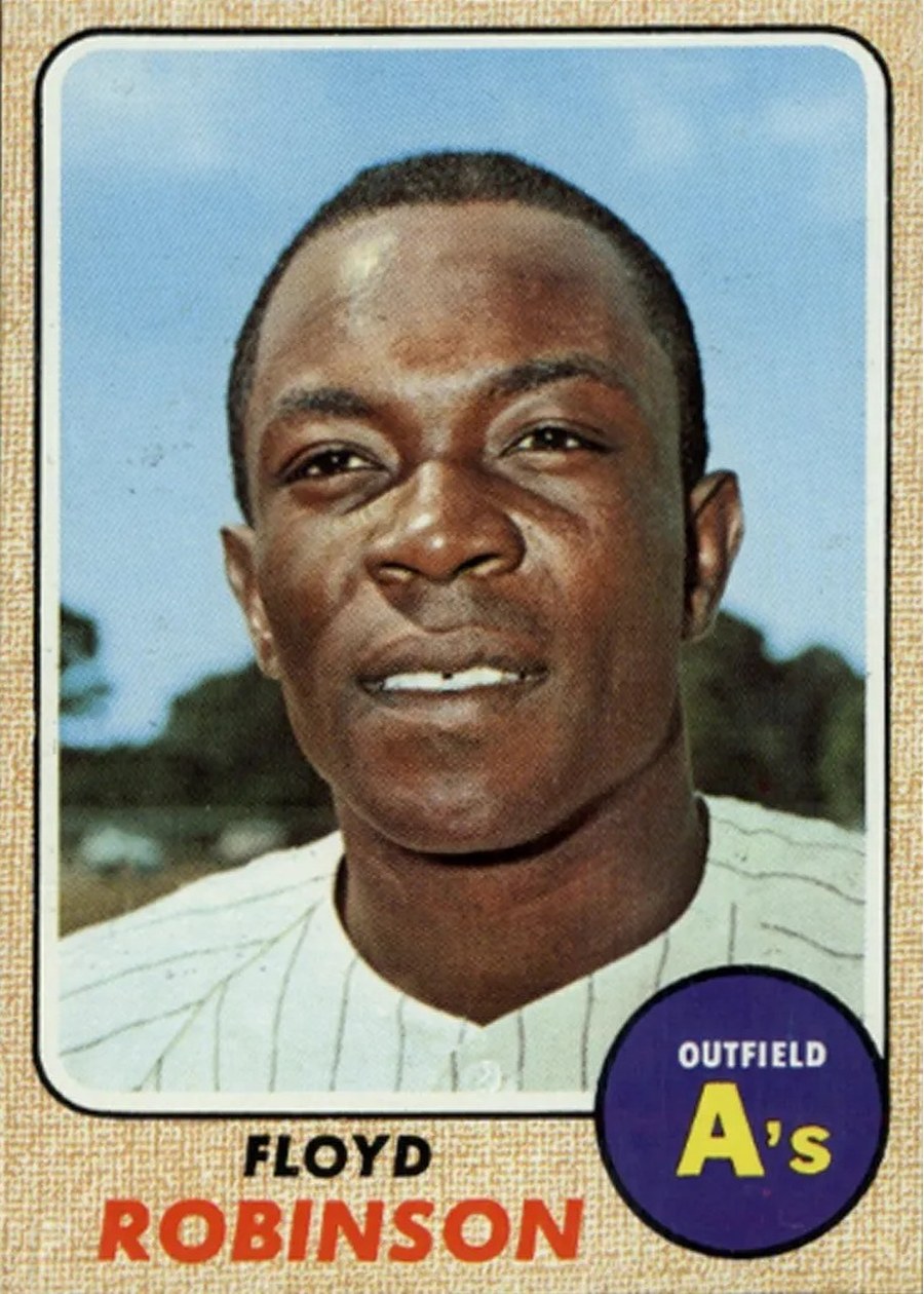 1968 Topps #404 Floyd Robinson, Oakland Athletics