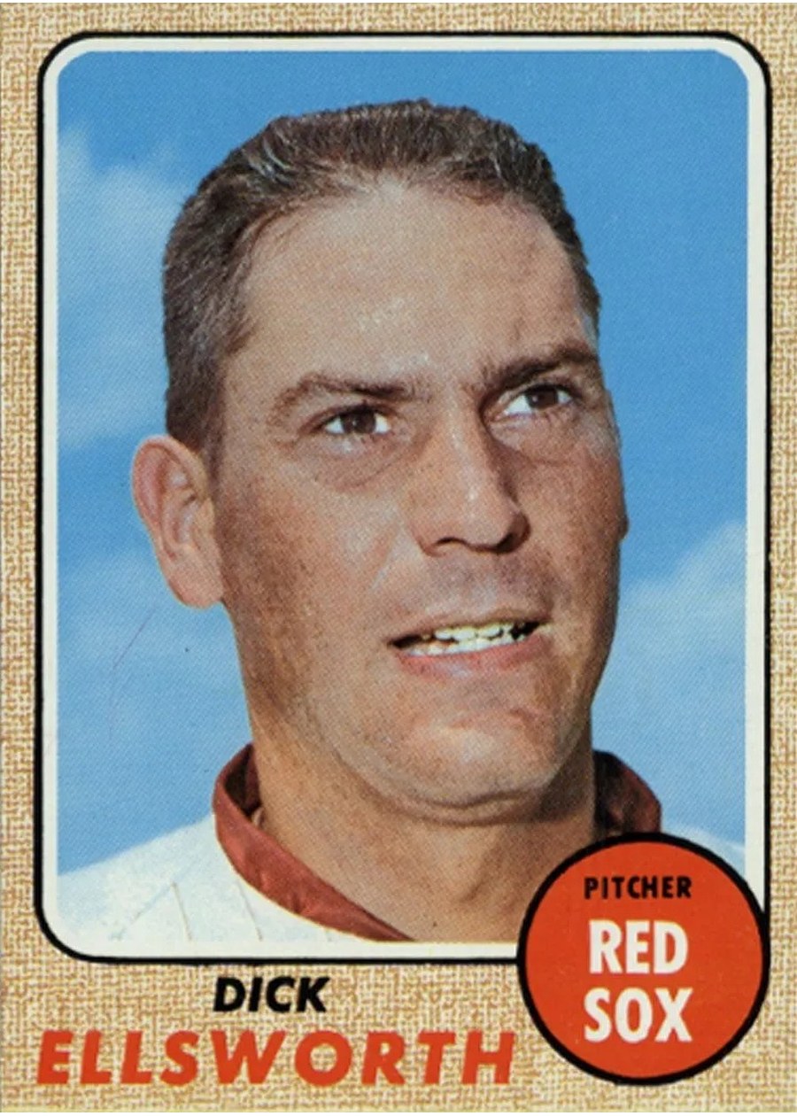1968 Topps #406 Dick Ellsworth, Boston Red Sox