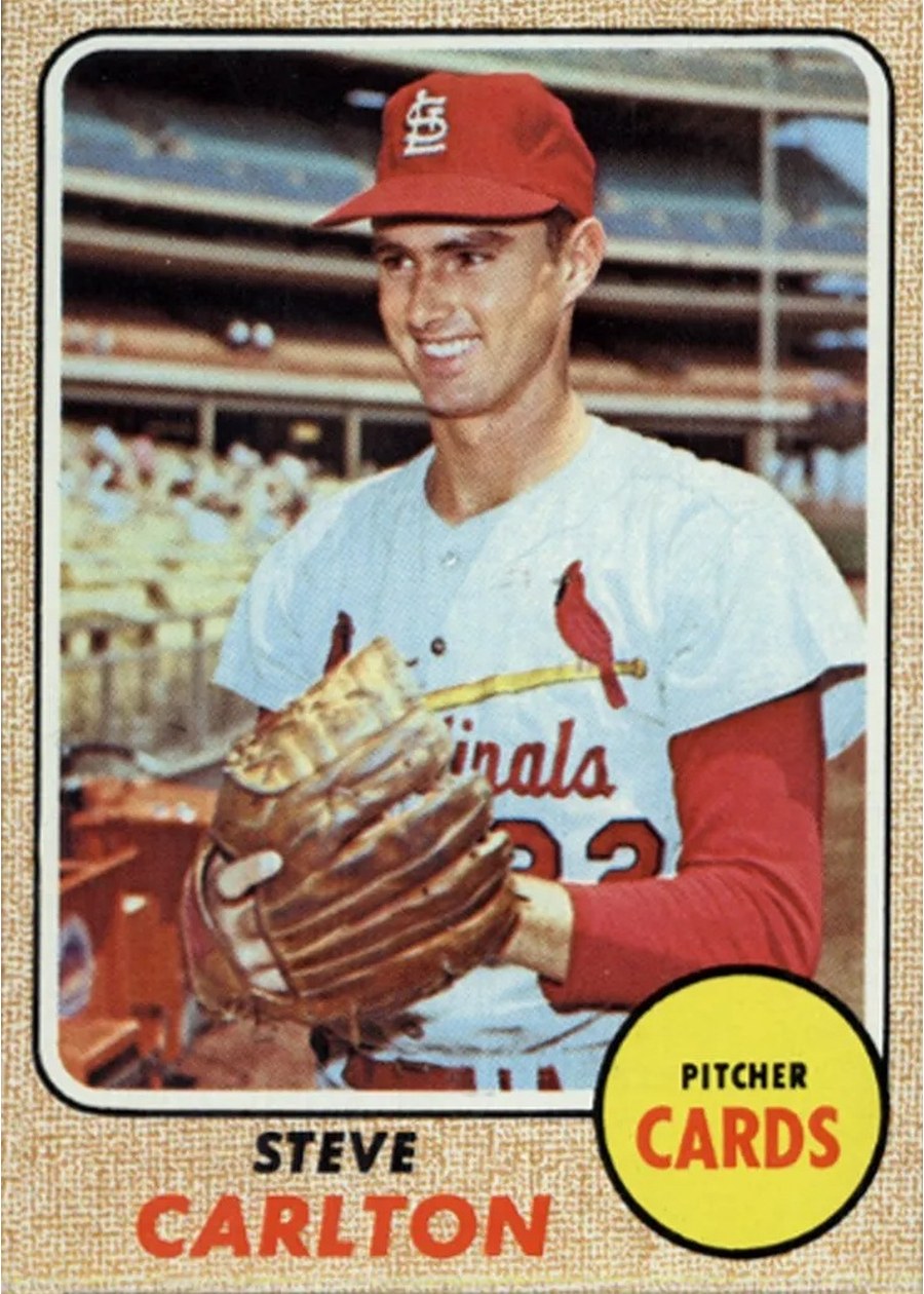 1968 Topps #408 Steve Carlton, St. Louis Cardinals