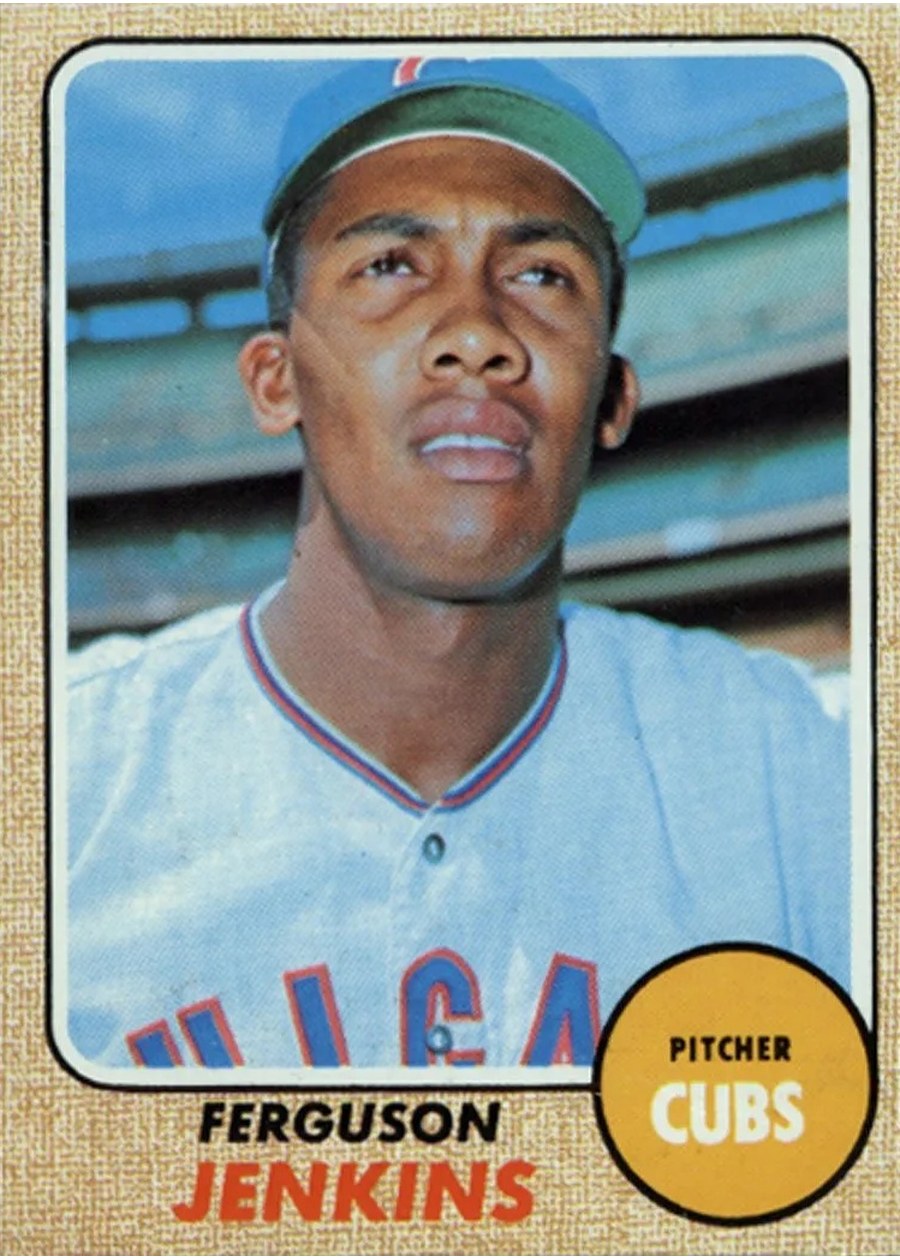 1968 Topps #410 Ferguson Jenkins, Chicago Cubs