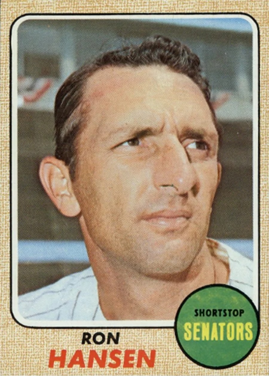 1968 Topps #411 Ron Hansen, Washington Senators