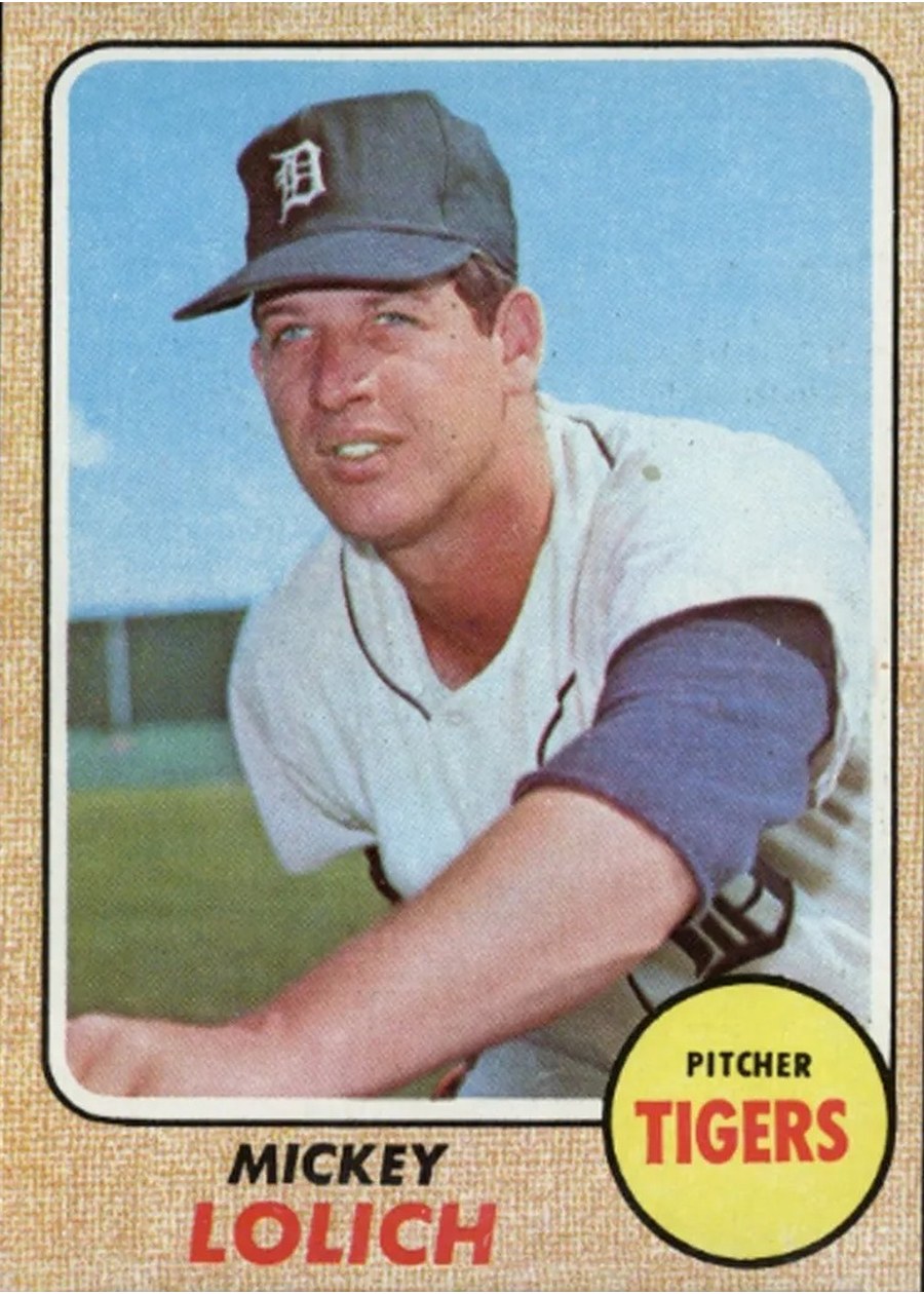 1968 Topps #414 Mickey Lolich, Detroit Tigers