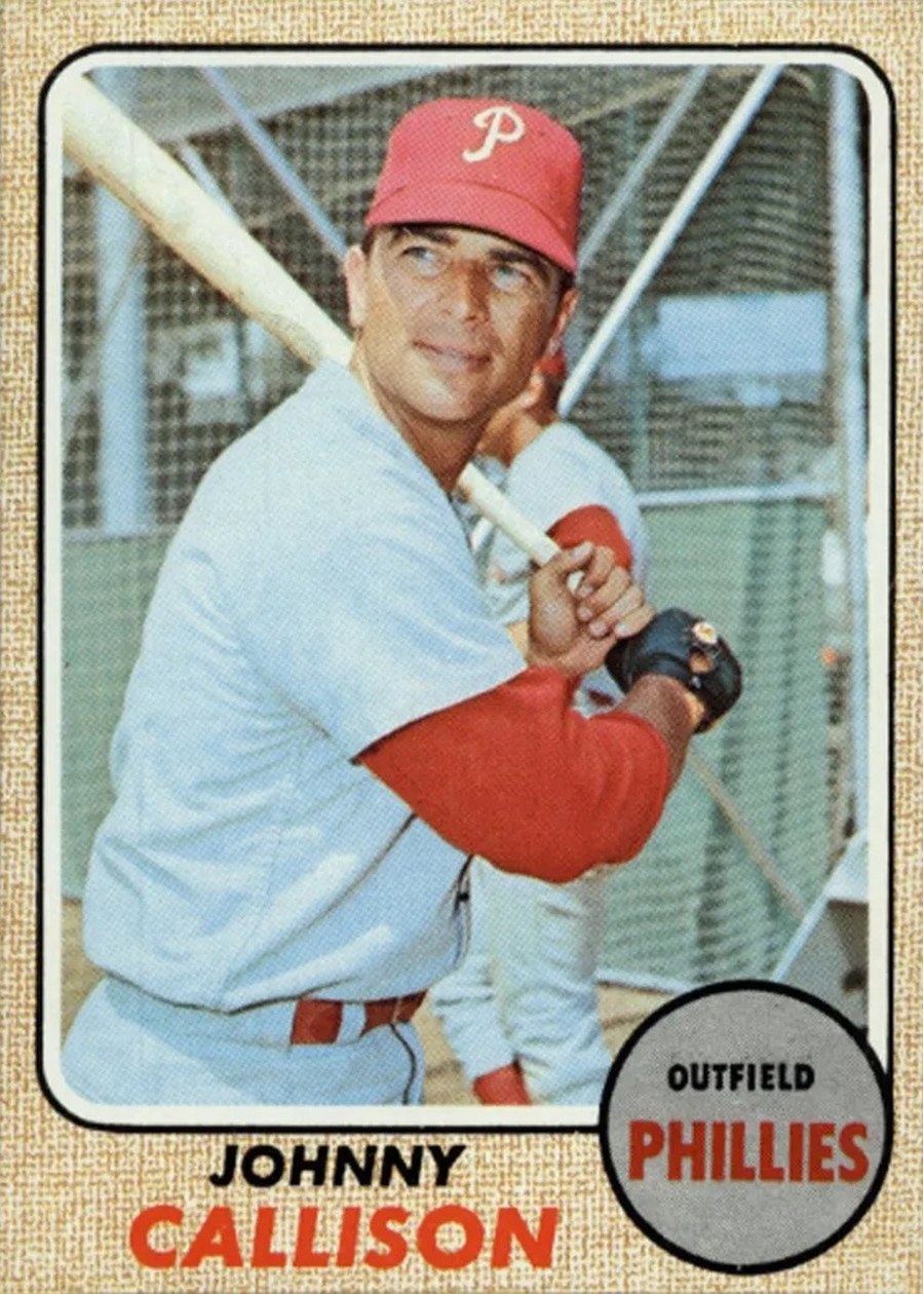 1968 Topps #415 Johnny Callison, Philadelphia Phillies