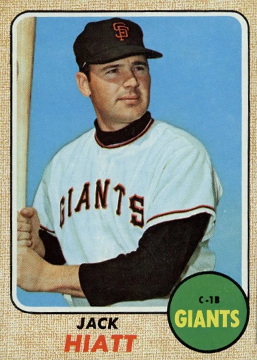 1968 Topps #419 Jack Hiatt, San Francisco Giants