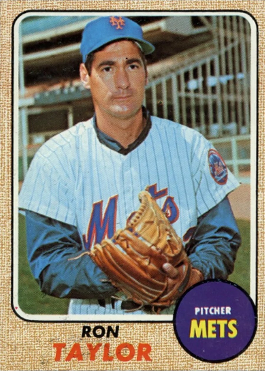 1968 Topps #421 Ron Taylor, New York Mets