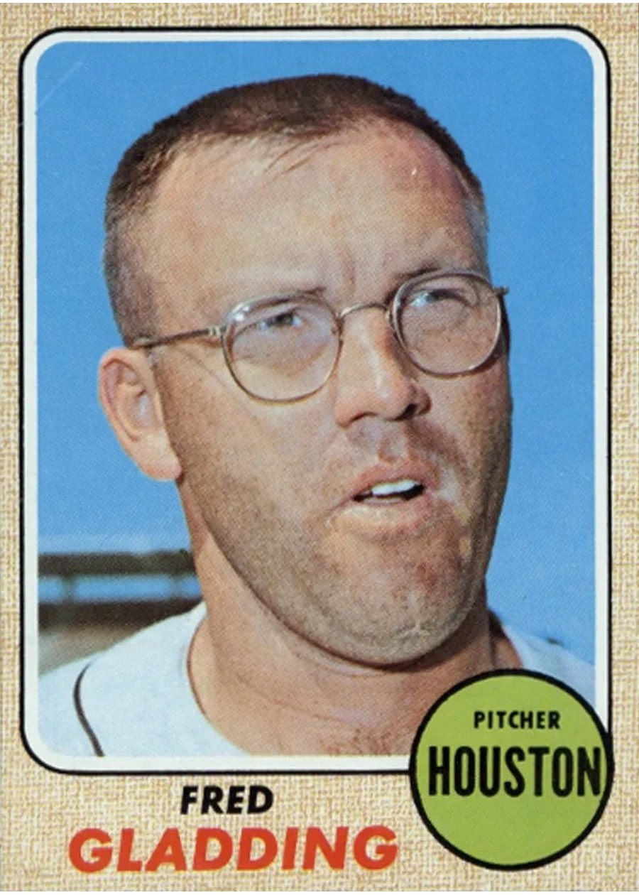 1968 Topps #423 Fred Gladding, Houston Astros