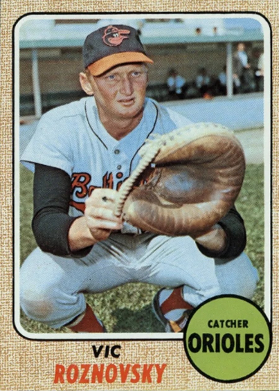 1968 Topps #428 Vic Roznovsky, Baltimore Orioles