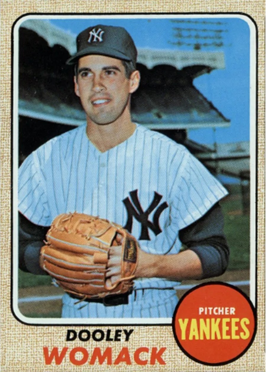 1968 Topps #431 Dooley Womack, New York Yankees