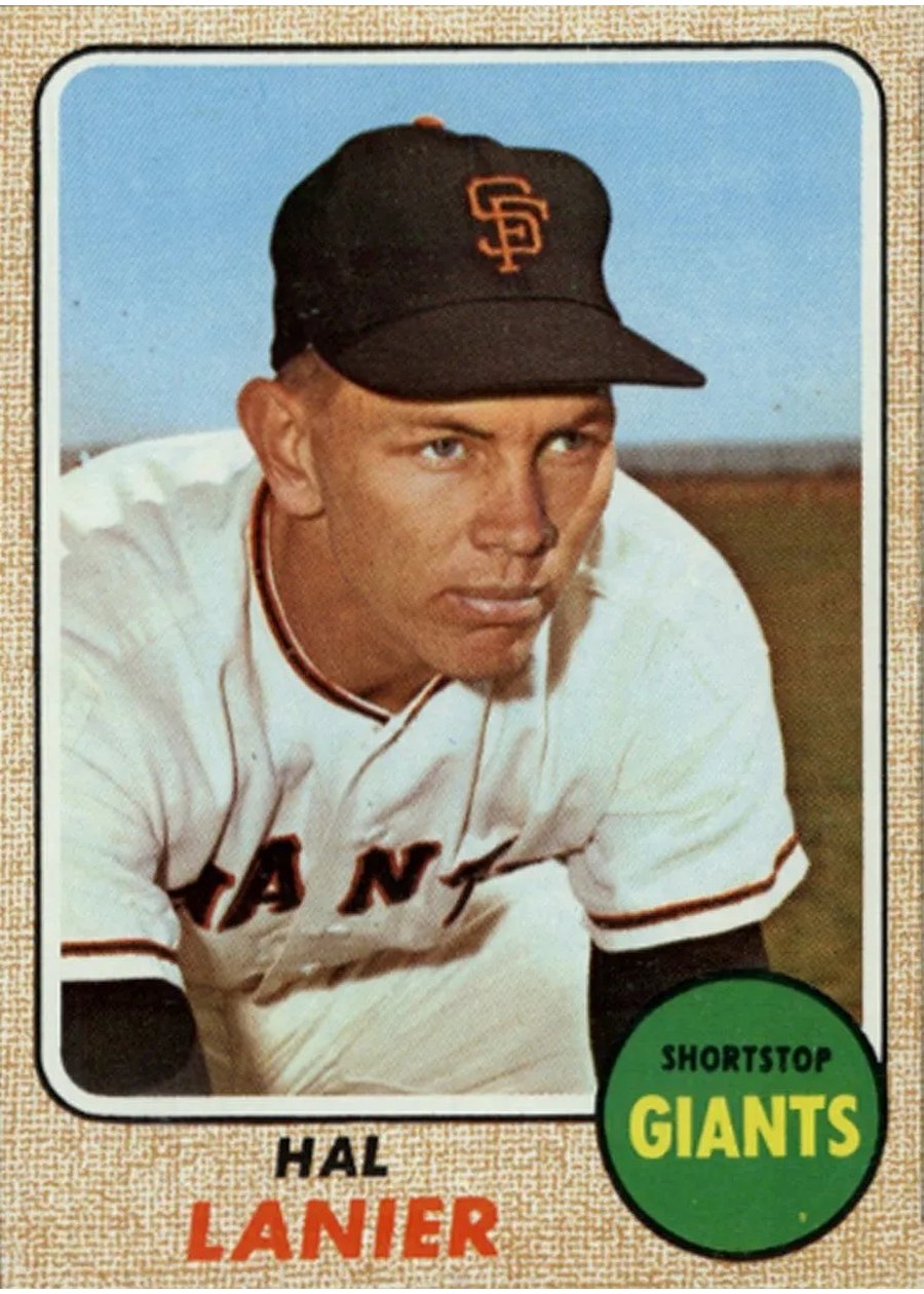 1968 Topps #436 Hal Lanier, San Francisco Giants
