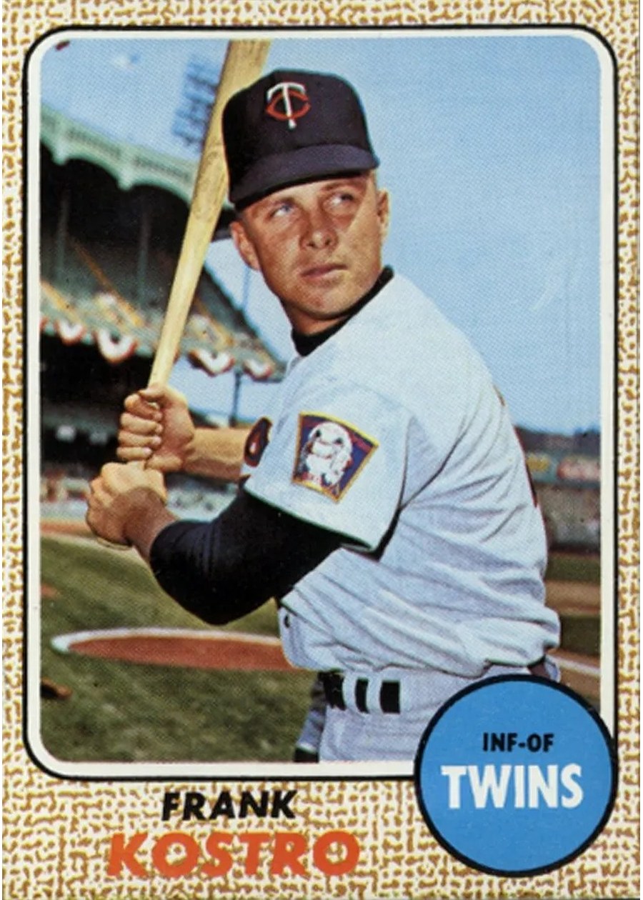 1968 Topps #44 Frank Kostro, Minnesota Twins