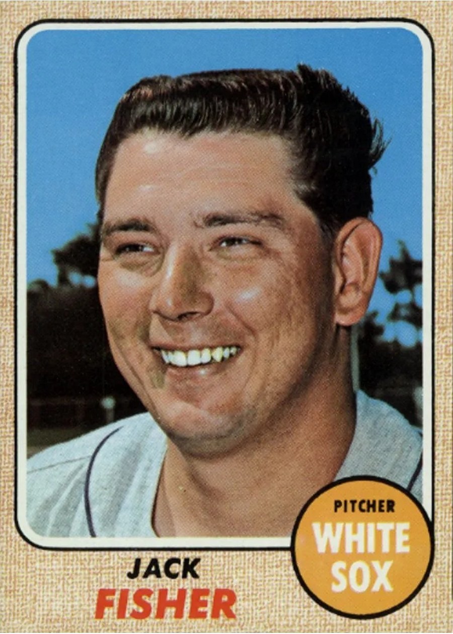 1968 Topps #444 Jack Fisher, Chicago White Sox