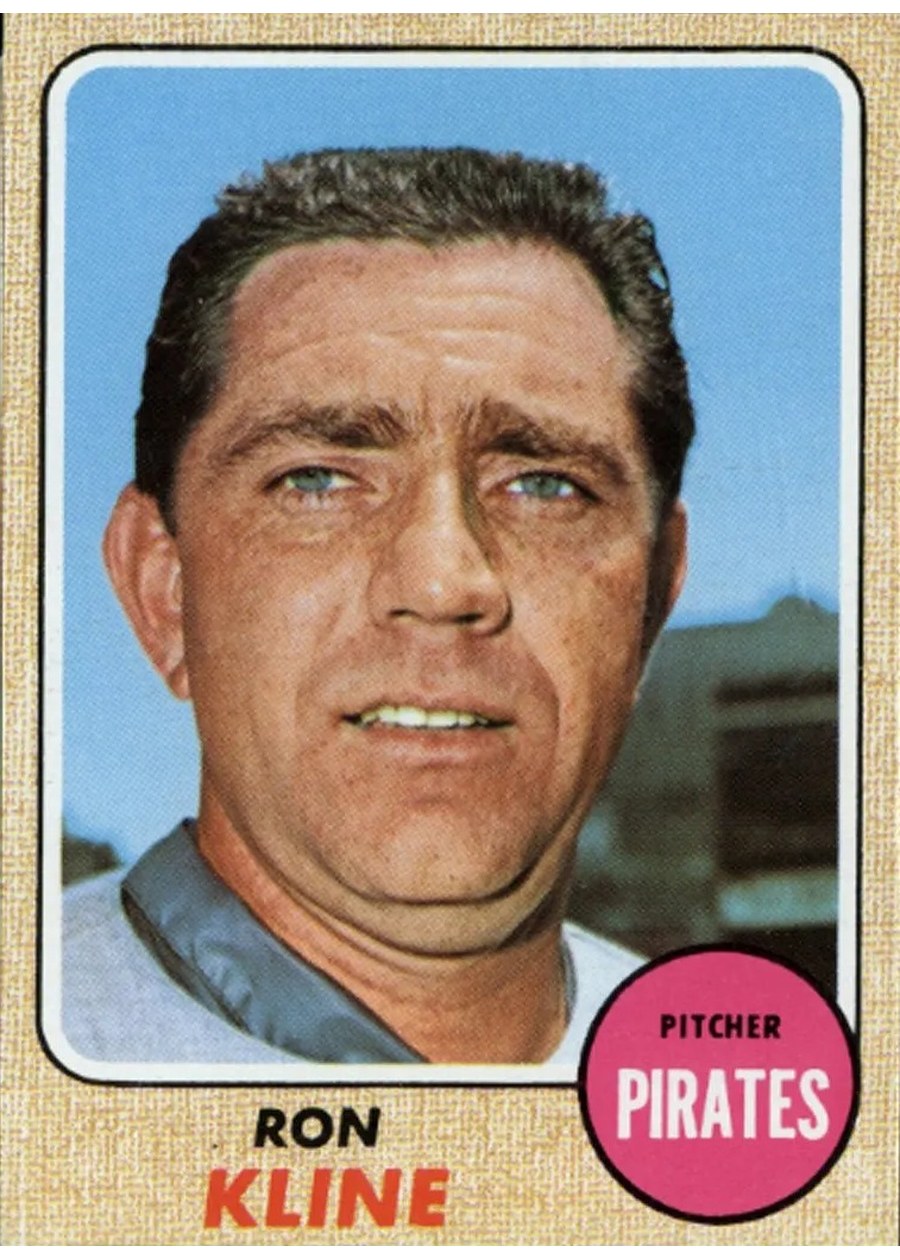 1968 Topps #446 Ron Kline, Pittsburgh Pirates